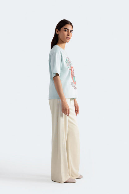 Wide leg trousers