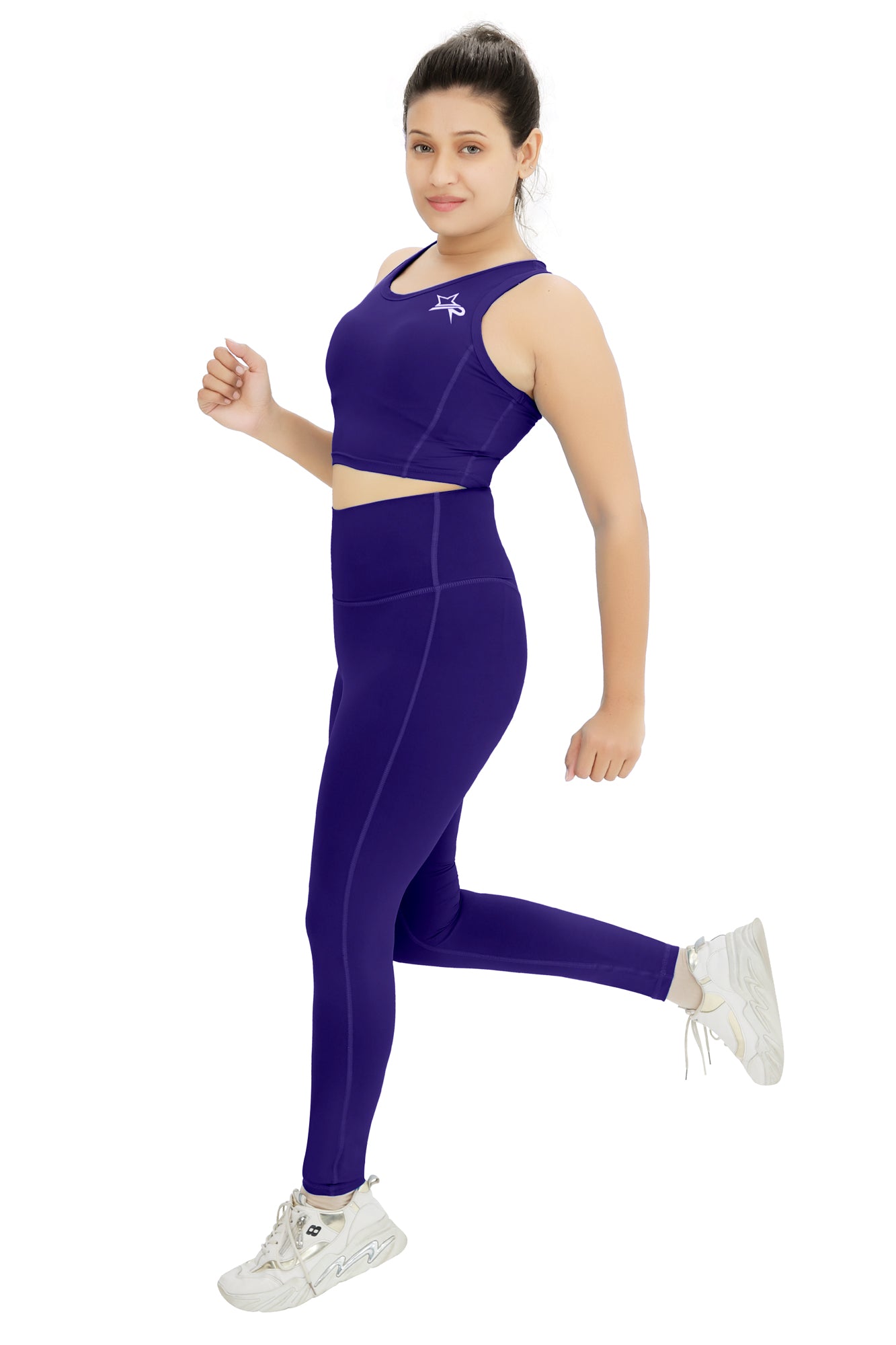High Stretch Active Leggings - Japanese Violet Purple