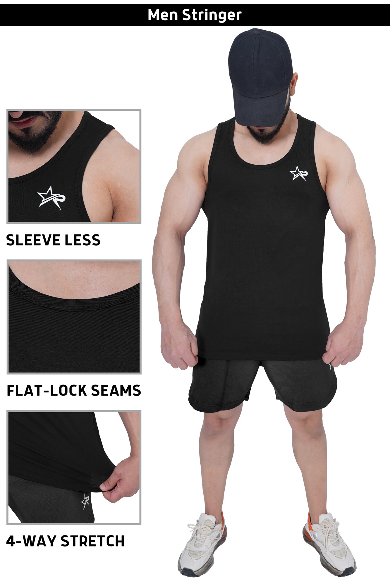 Men’s Stringer - Black