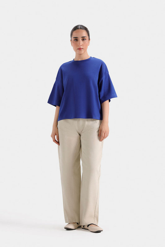 Oversized cropped tee