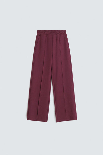 Interlock wide leg pants