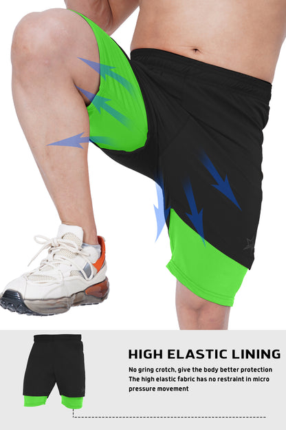 Men 2 in 1 Running shorts