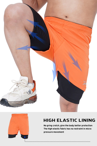 Men 2 in 1 Running shorts