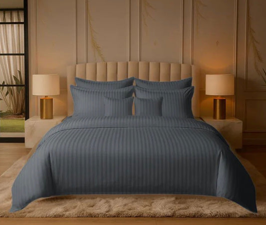 Sterling Stripe Luxury Comforter Set - King