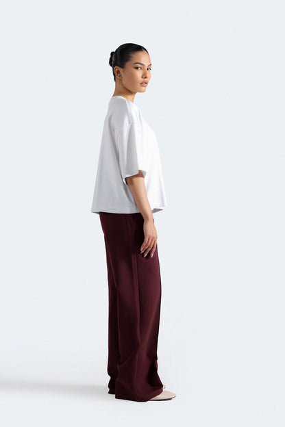 Interlock wide leg pants
