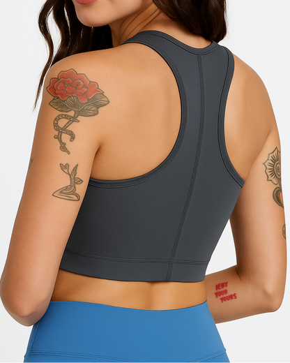 Women Crop Top - Grey