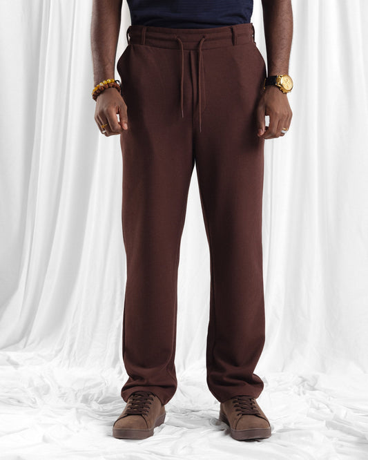 Men’s organic cotton waffle knit trouser