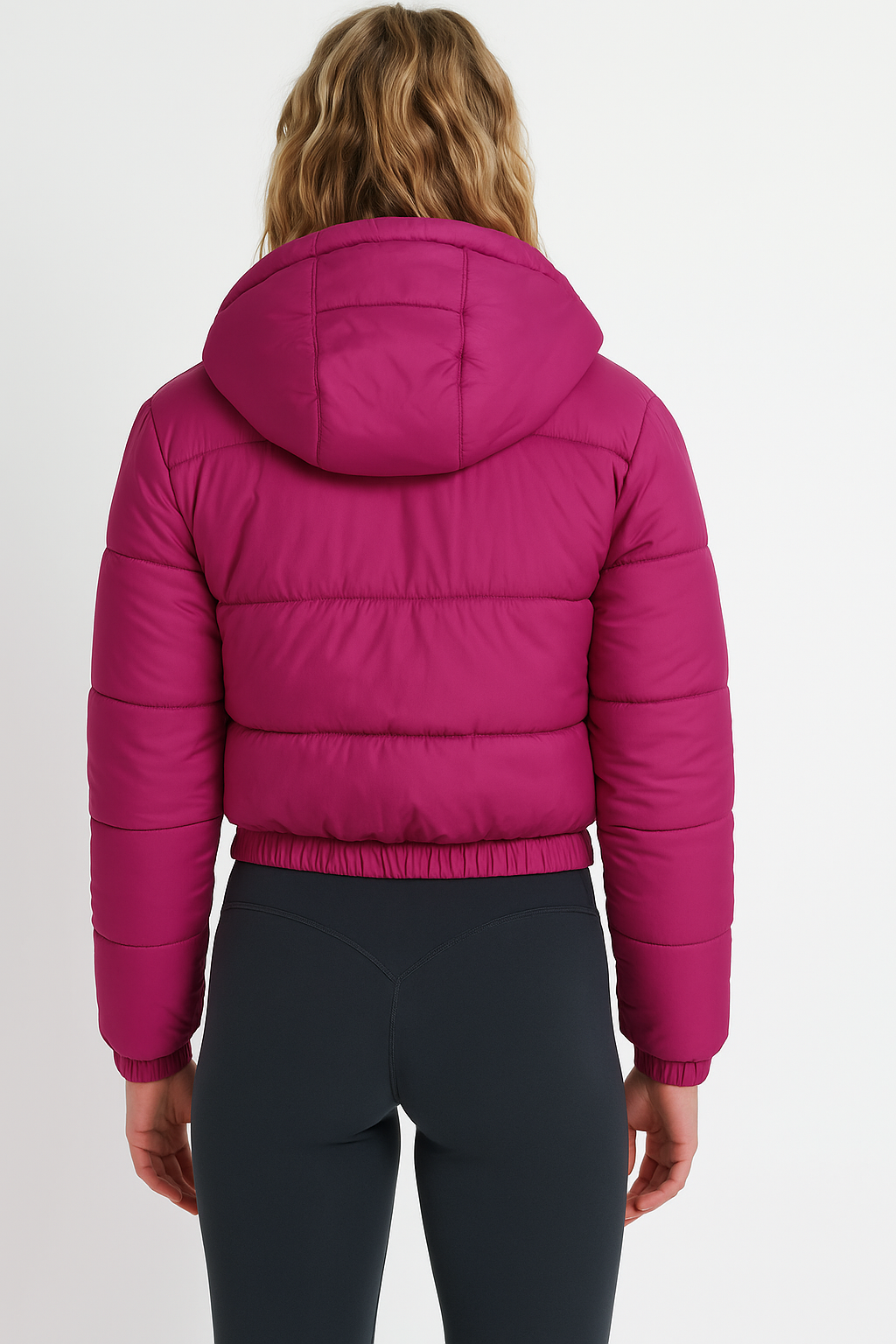 Women Puffer Jacket Pink