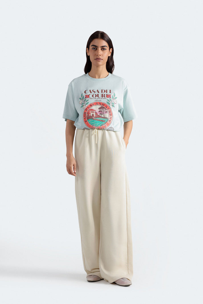 Wide leg trousers