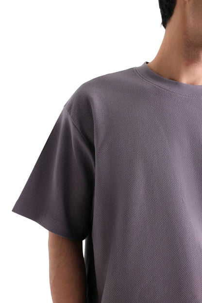 Textured Cotton T-Shirt
