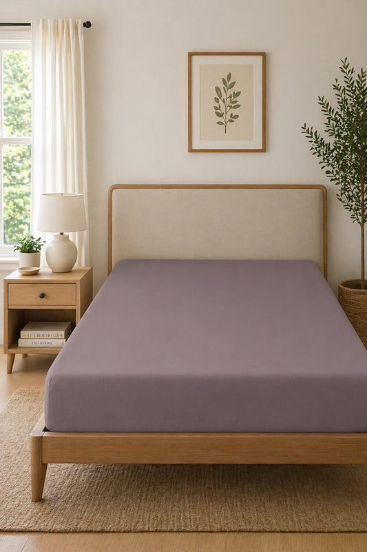 Premium Dyed Cotton Fitted Sheet – Soft, Breathable & Perfect Fit