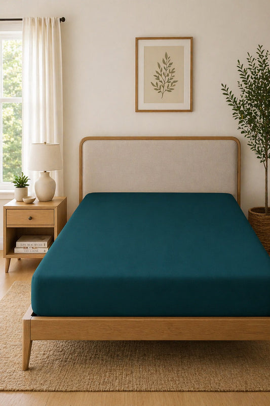 Premium Organic Dyed Cotton Fitted Sheet – Soft, Breathable & Perfect Fit