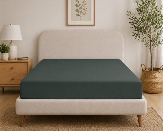 Premium Water-Repellent Cotton Fitted Sheet