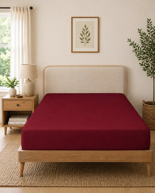 Premium organic dyed fitted sheet