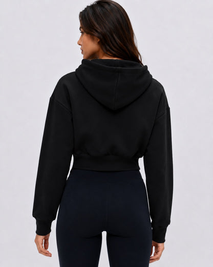 Luxe Cropped Hoodie