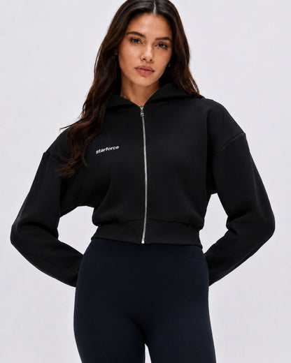 Luxe Cropped Hoodie