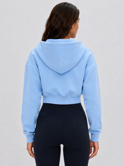 Luxe Cropped Hoodie