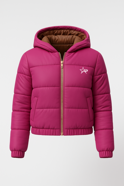 Women Puffer Jacket Pink