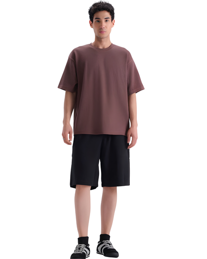 Textured cotton t-shirt