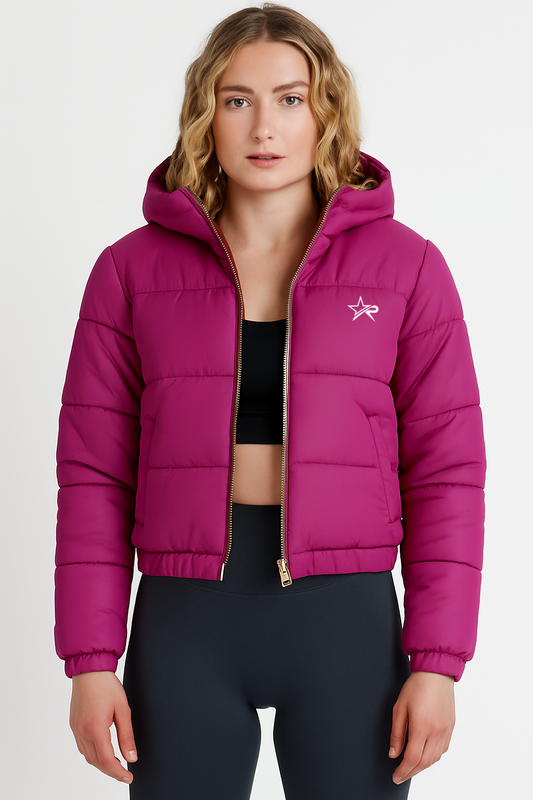 Women Puffer Jacket Pink