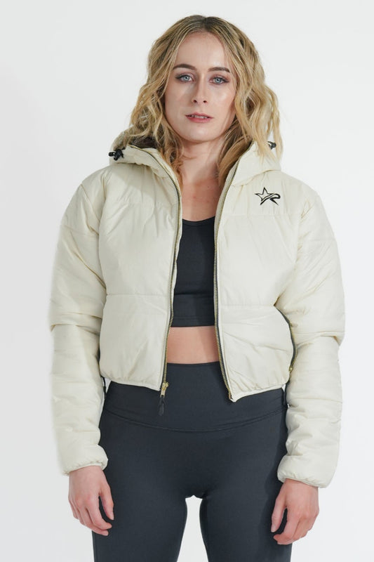 Women Puffer Jacket - White
