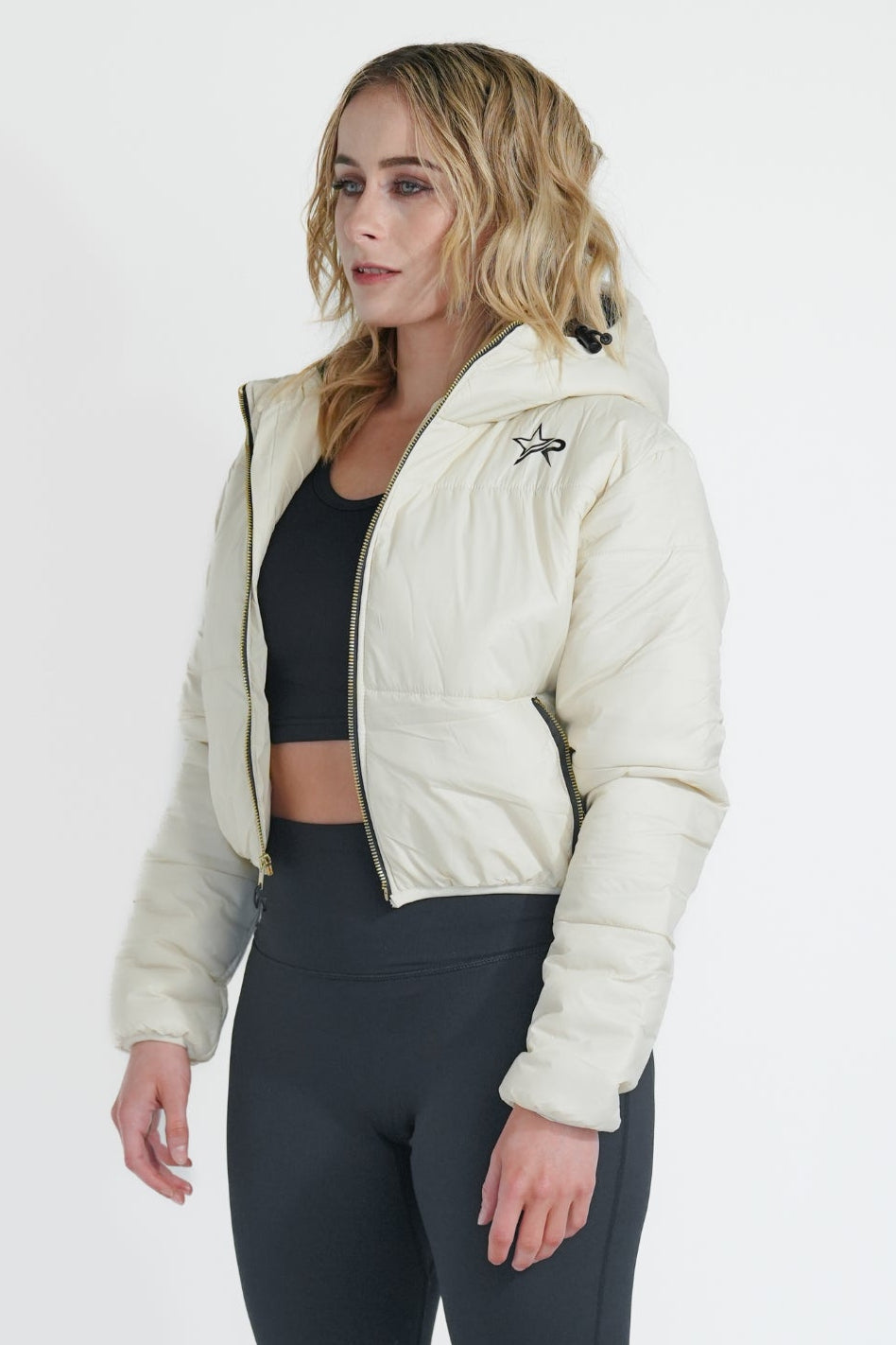 Women Puffer Jacket - White