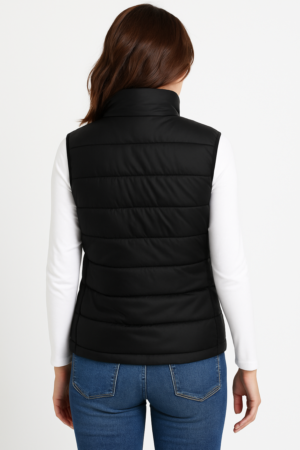 Women Puffer Vest - Black